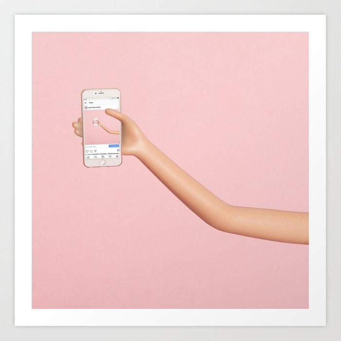 Social media mise en abyme Art Print | Society6