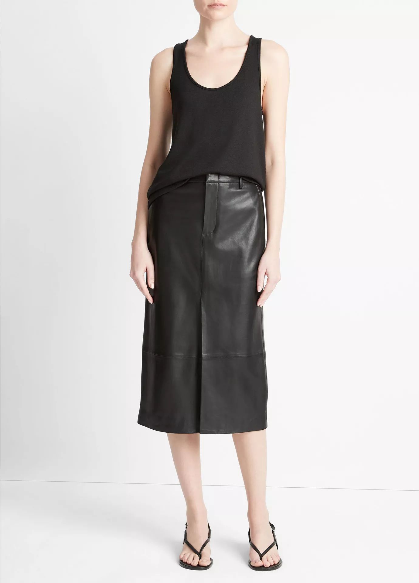 Leather Trouser Skirt | Vince LLC