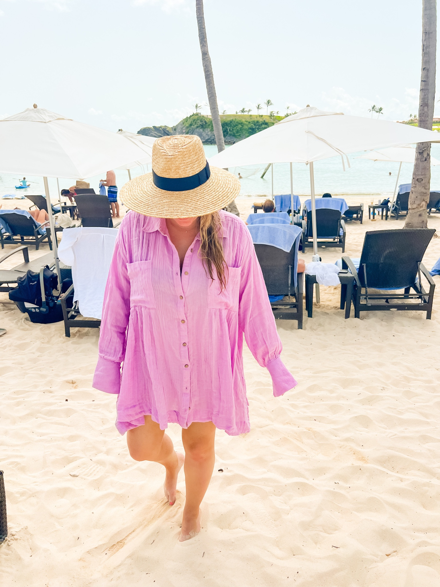 Beach coverup 
Beach hat


#LTKunder100 #LTKswim #LTKtravel