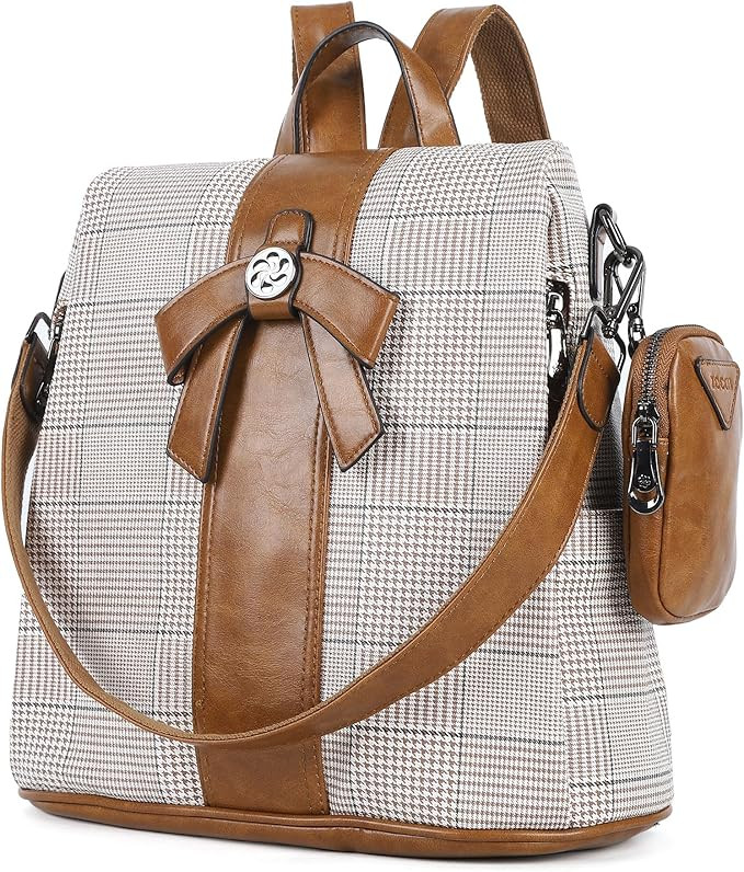 ZOCAI Backpack Purse for Women Fashion Backpack Purses PU Leather Daypacks Anti-Theft Shoulder Ba... | Amazon (US)