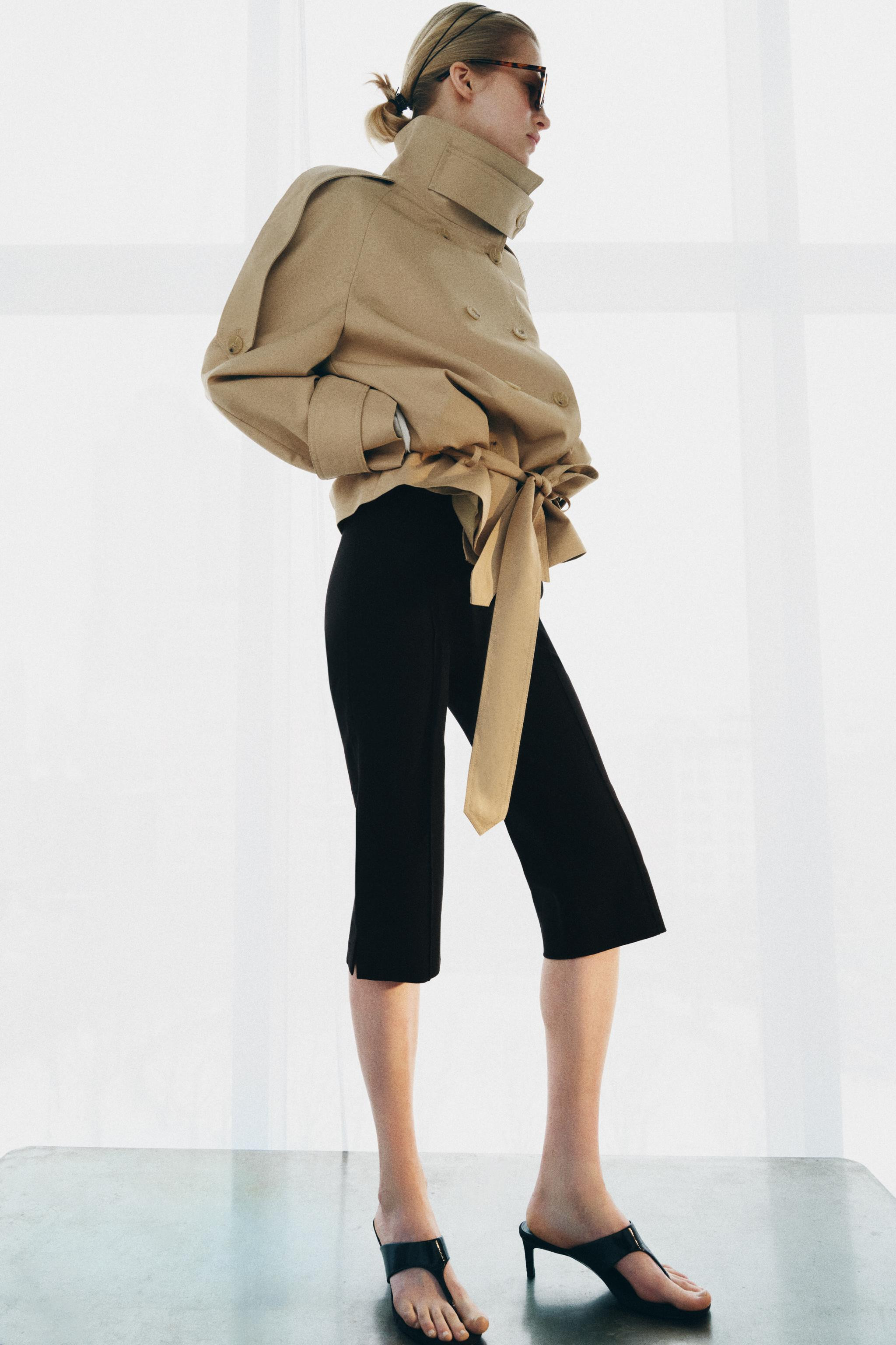 ZW COLLECTION SHORT HIGH-NECK TRENCH COAT | Zara UK