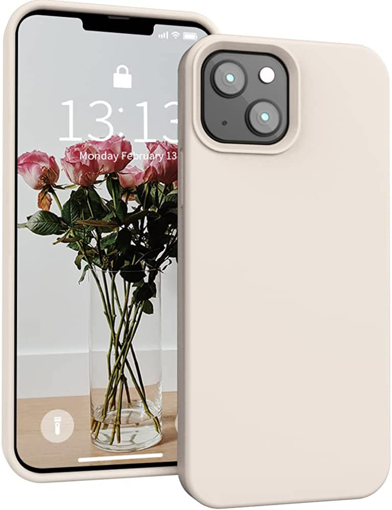 SOH Designed for iPhone 13 Case, Silicone Shockproof Protective Phone Case with Microfiber Lining... | Amazon (US)