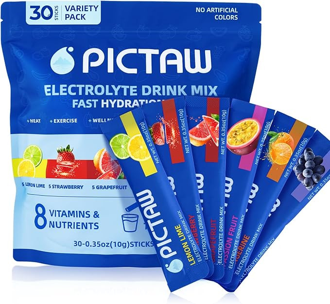 Electrolytes Powder Packets 30 Stickpacks, Variety Pack Hydration Packets,Low Sugar Liquid Daily ... | Amazon (US)