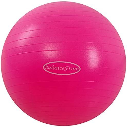 BalanceFrom Anti-Burst and Slip Resistant Exercise Ball Yoga Ball Fitness Ball Birthing Ball with Qu | Amazon (US)