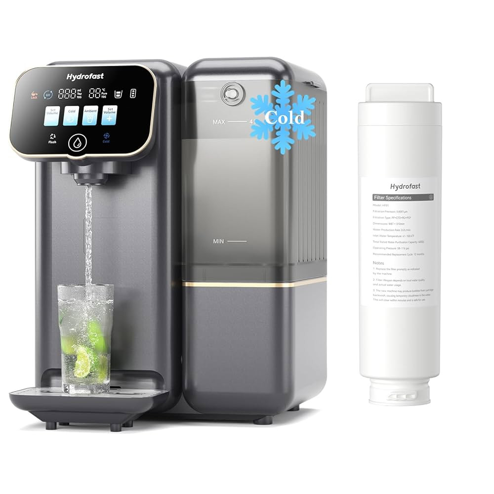 C100 Cold Water Reverse Osmosis Water Filter Countertop & Filter Cartridges Replacement HF01, UV ... | Amazon (US)