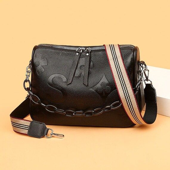 Cowhide Luxury Printing Handbags Women Bags Designer Crossbody Bags For Women Purses And Handbags... | Etsy (US)