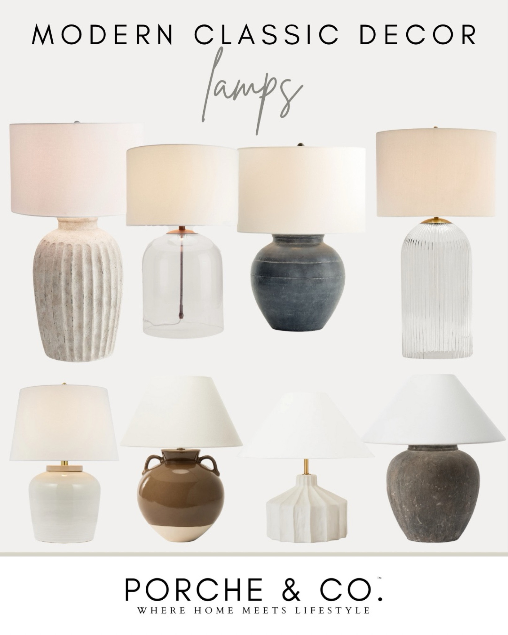 Modern classic lamp, table lamps
#porcheandco

#LTKHome #LTKStyleTip