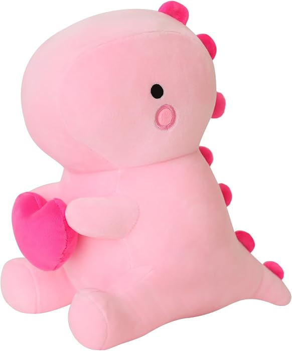 SQEQE Dinosaur Stuffed Animal, Loving Soft Dino Plush Toys with Holding Heart, Sweet Romantic Ann... | Amazon (US)