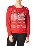 Hanes Women's Ugly Christmas Sweatshirt, Best red, Large | Amazon (US)