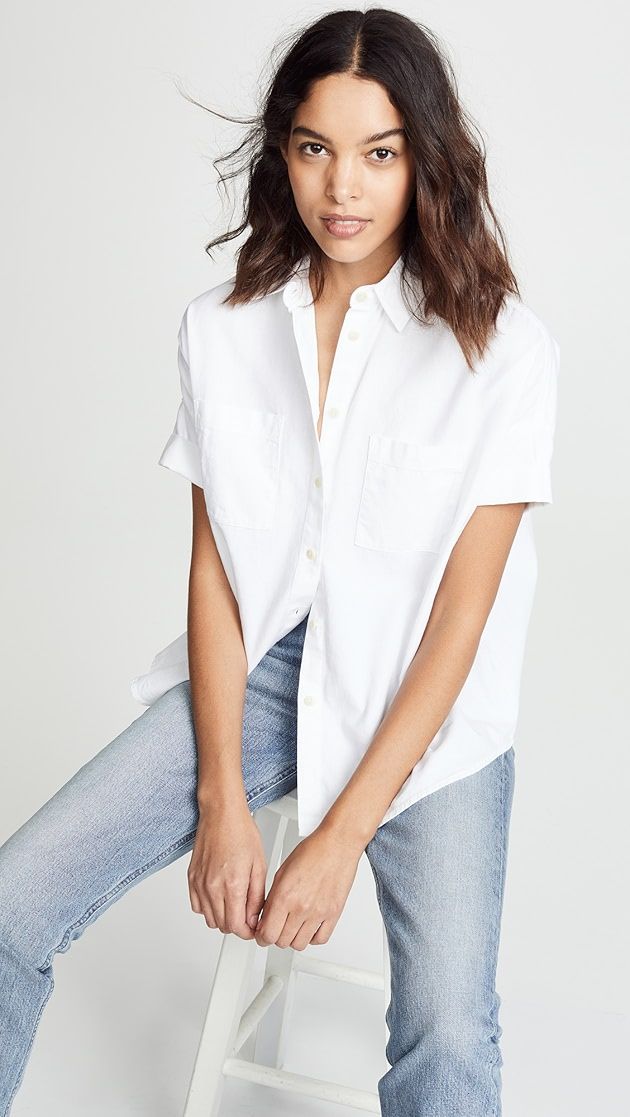 Madewell
                
            

    White Cotton Courier Shirt | Shopbop