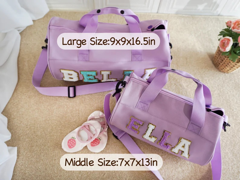 Custom Dance Bag for Girls,chenille Letter Bag for Toddler,gift for Dancing/gymnastic/cheer Girls... | Etsy (US)