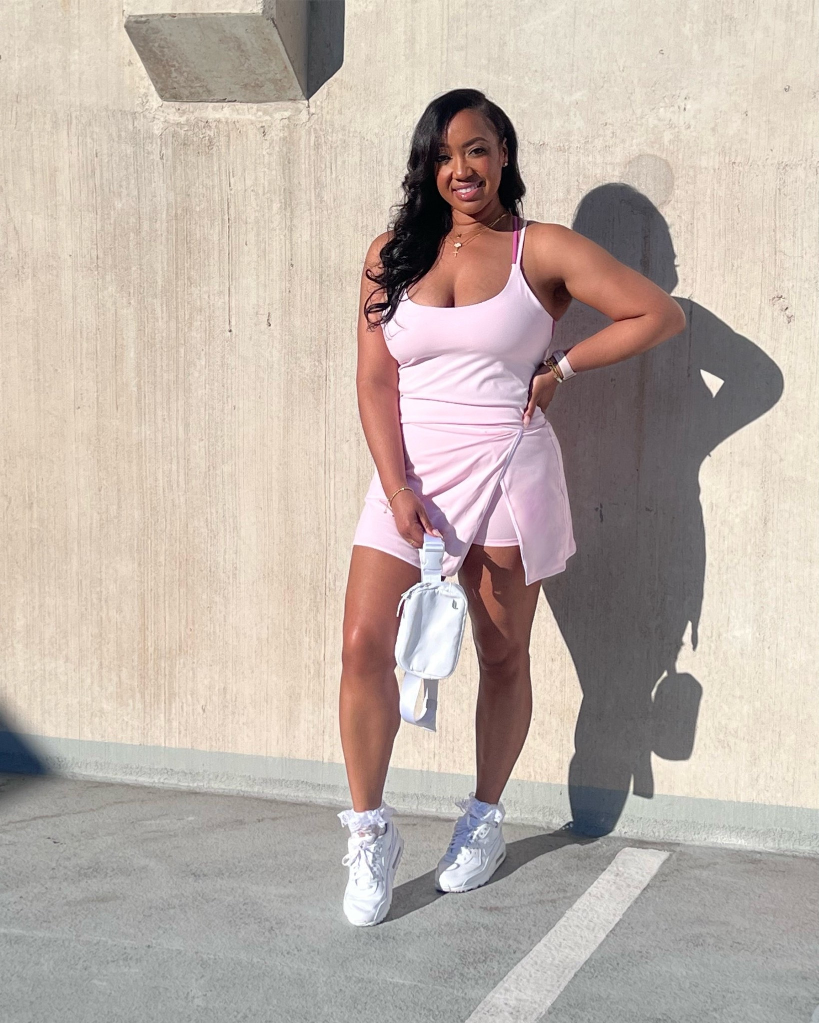🌸 Can we tell soft pink has been my thing lately? Give me a soft pink Spring skort and tank set from @fabletics and I’m good to go! I never have to worry about quality and style because they ALWAYS deliver! Wearing a Large in both pieces and they run TTS. #FableticsPartner 

Be sure to check out http://fabletics.com/MoveInFabletics to access VIP Membership!