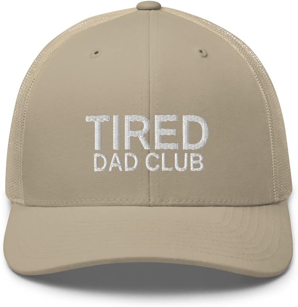 CreativeTees4You Tired Dad Club Father's Day Funny Dad Gift Trucker Cap Mesh Hat Adjustable | Amazon (US)