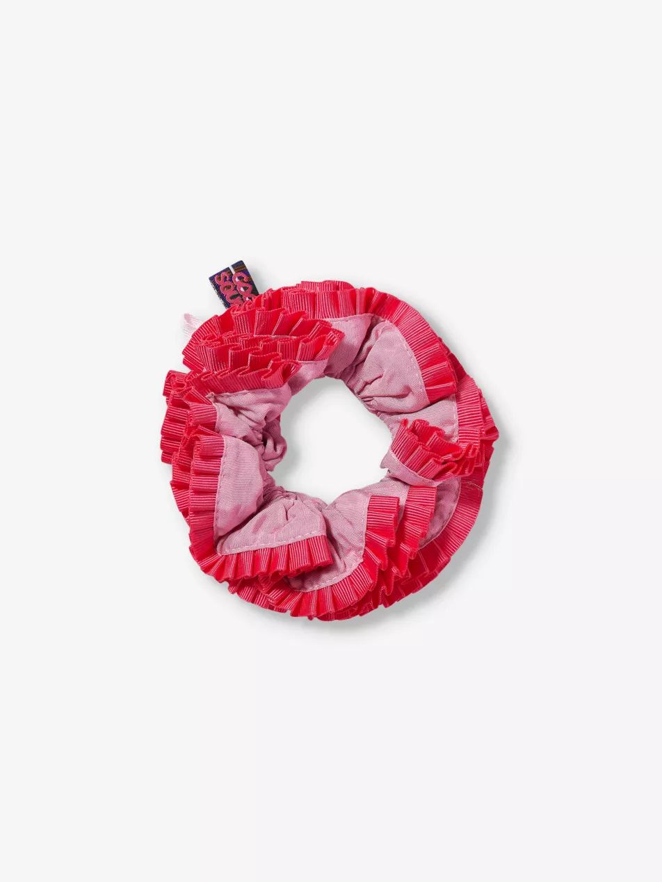 Bedraggled frilled cotton-blend scrunchie | Selfridges