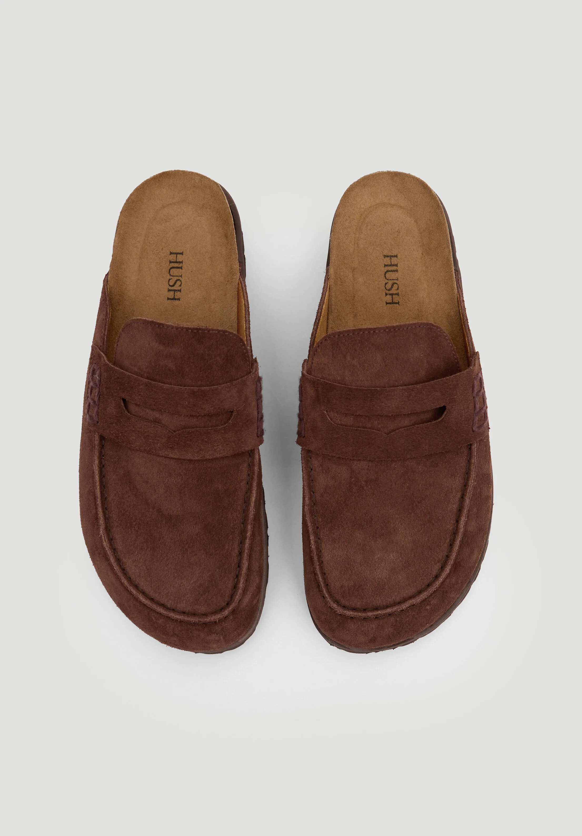 Rune Suede Padded Mules | Hush UK