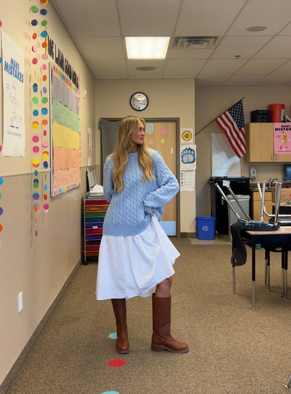 My teacher outfit all from Nordstrom! Top is size XL, dress is a size small

@nordstrom
#nordstrompartner
@Shop.LTK 
#liketkit