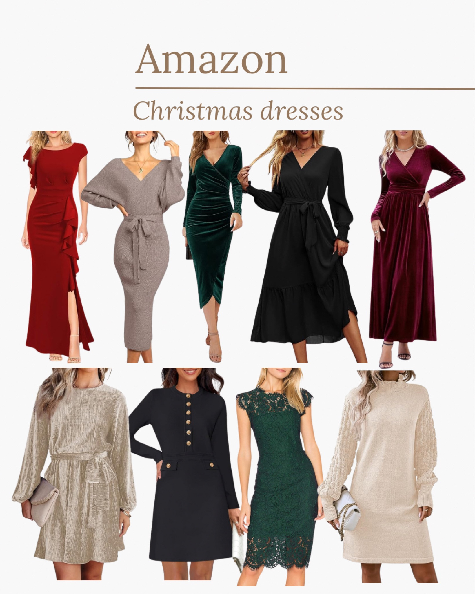 Amazon Christmas dresses 

#amazonfashion #christmasdress #holidaydress #partydress 

#LTKStyleTip #LTKHoliday #LTKSeasonal