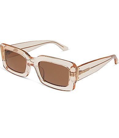 DIFF Eyewear Women's Indy 51mm Rectangle Sunglasses - Vintage Rose Crystal | Dillard's