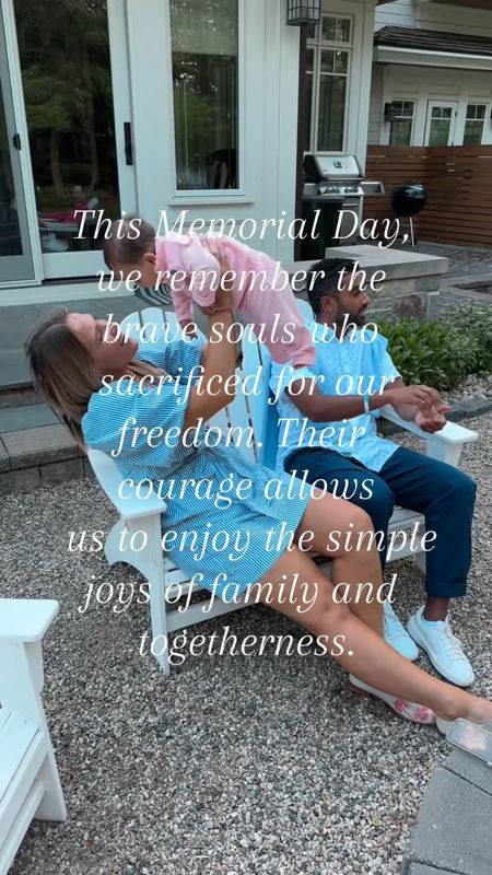 This Memorial Day, we honor the heroes who sacrificed for our freedom and celebrate the precious moments we share with family. Thank you for your courage and service.

#LTKOver40 #LTKFamily #LTKMens