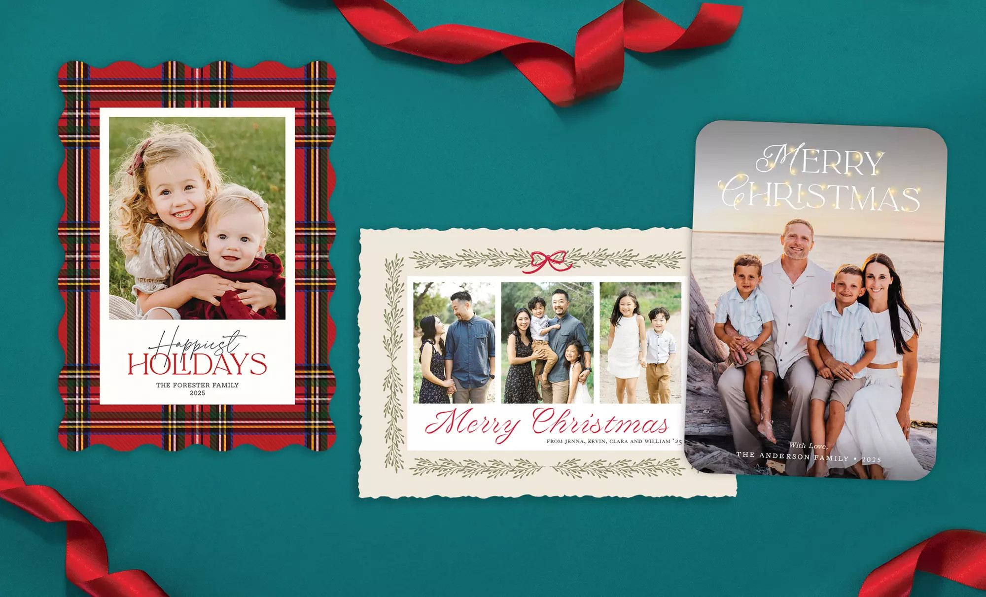 PhotoAffections Personalized Holiday Greetings: 40, 70, 100, or 150 Custom Photo Cards (Up to 76%... | Groupon North America