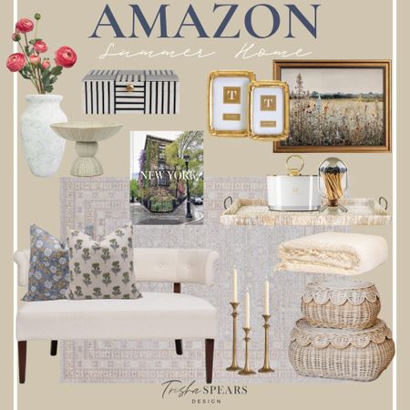 Amazon Home / Amazon Furniture / Summer Home Decor / Classic Home Decor / Summer Framed Art / Summer Florals / Floral Throw Pillows / Summer Area Rugs / 

#LTKhome #LTKSeasonal #LTKstyletip
