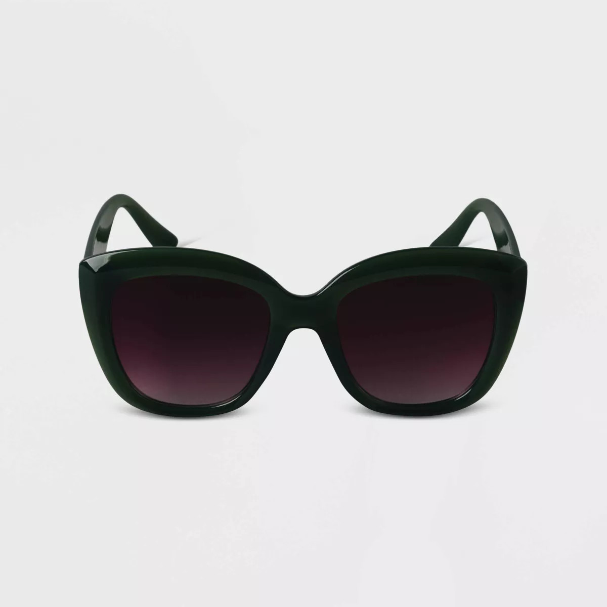 Women's Oversized Cateye Sunglasses - A New Day™ Green | Target