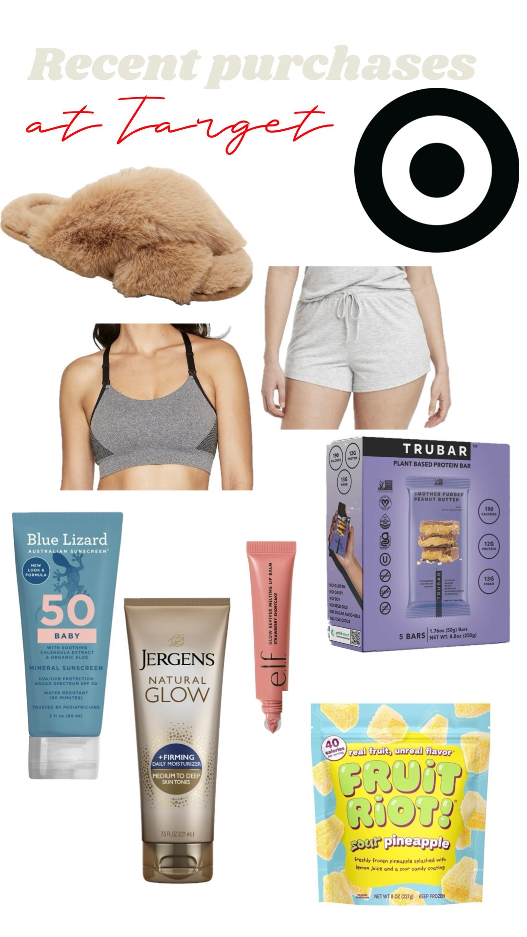 Target haul 
Summer must have
Healthy snacks
Summer snacks
Tanner
Spf 
Clean sunscreen 
Nursing

#LTKSeasonal #LTKSwim #LTKBeauty