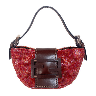 FENDI Croissant Mini Red Beaded | eBay US
