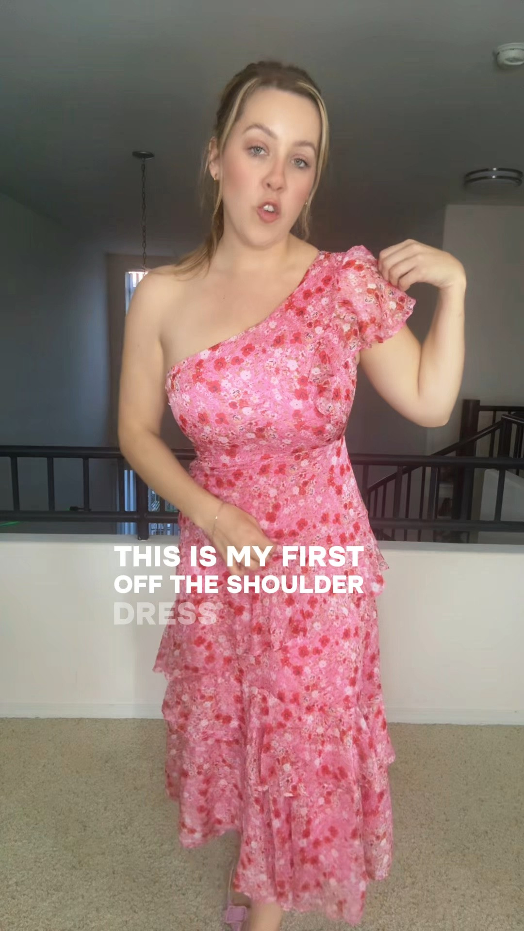 Off the shoulder, pink maxi dress formal dress summer wedding guest dress

#LTKMidsize #LTKWedding #LTKootd