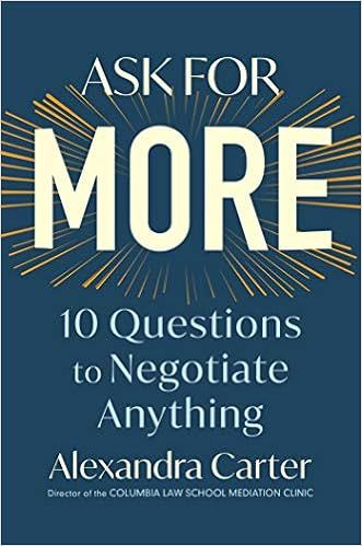 Ask for More: 10 Questions to Negotiate Anything | Amazon (US)