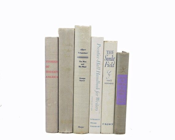Antique Light Gray Books, Decorative Books, Book Set, grey BOok Decor, Rustic Books, Wedding Centerp | Etsy (US)