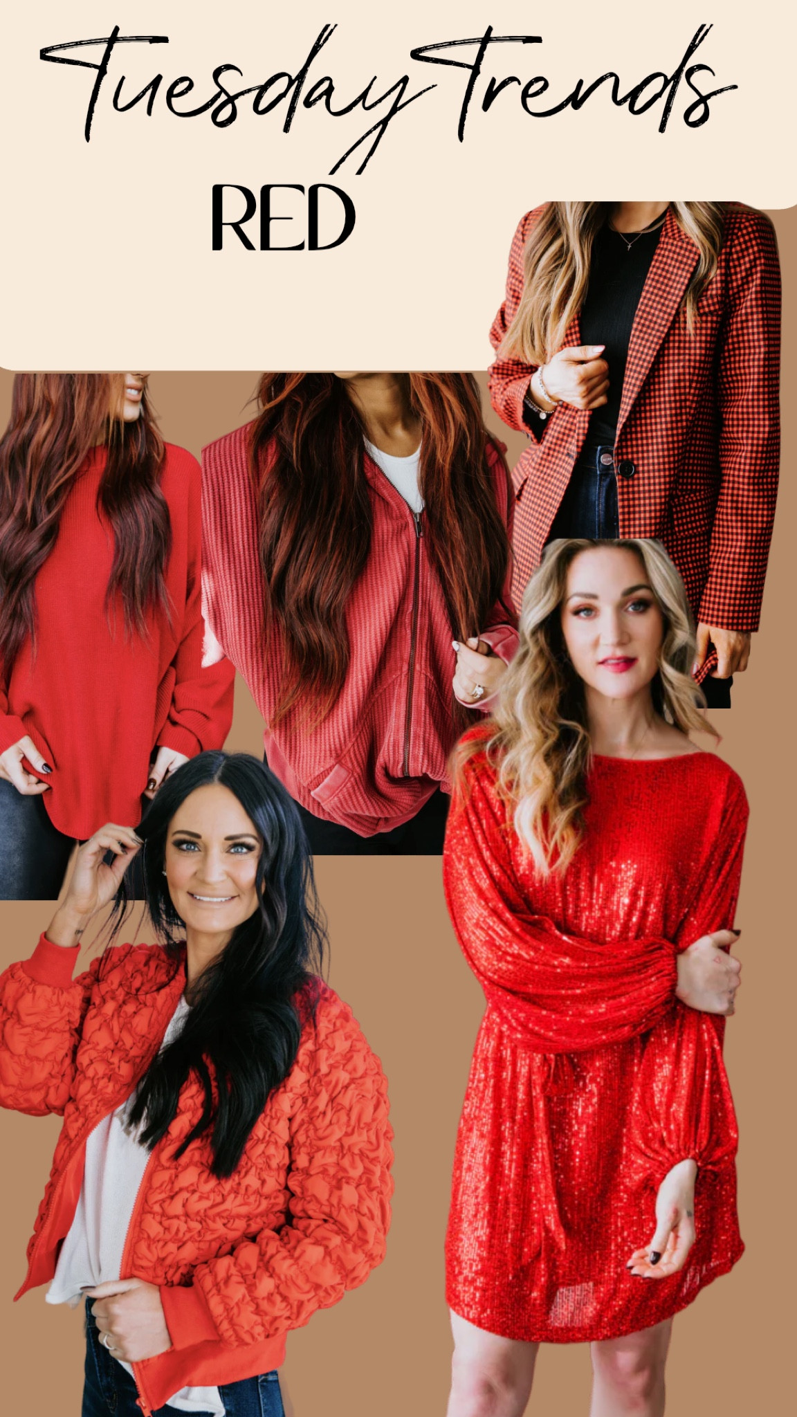 Red is in— and honestly why not during the Holidays? 
All of these pieces are available in other colors, but the red is in. 

Holiday outfits, new years outfits, party outfits, red, jackets, sweaters, sequins 

#LTKHoliday #LTKSeasonal #LTKstyletip
