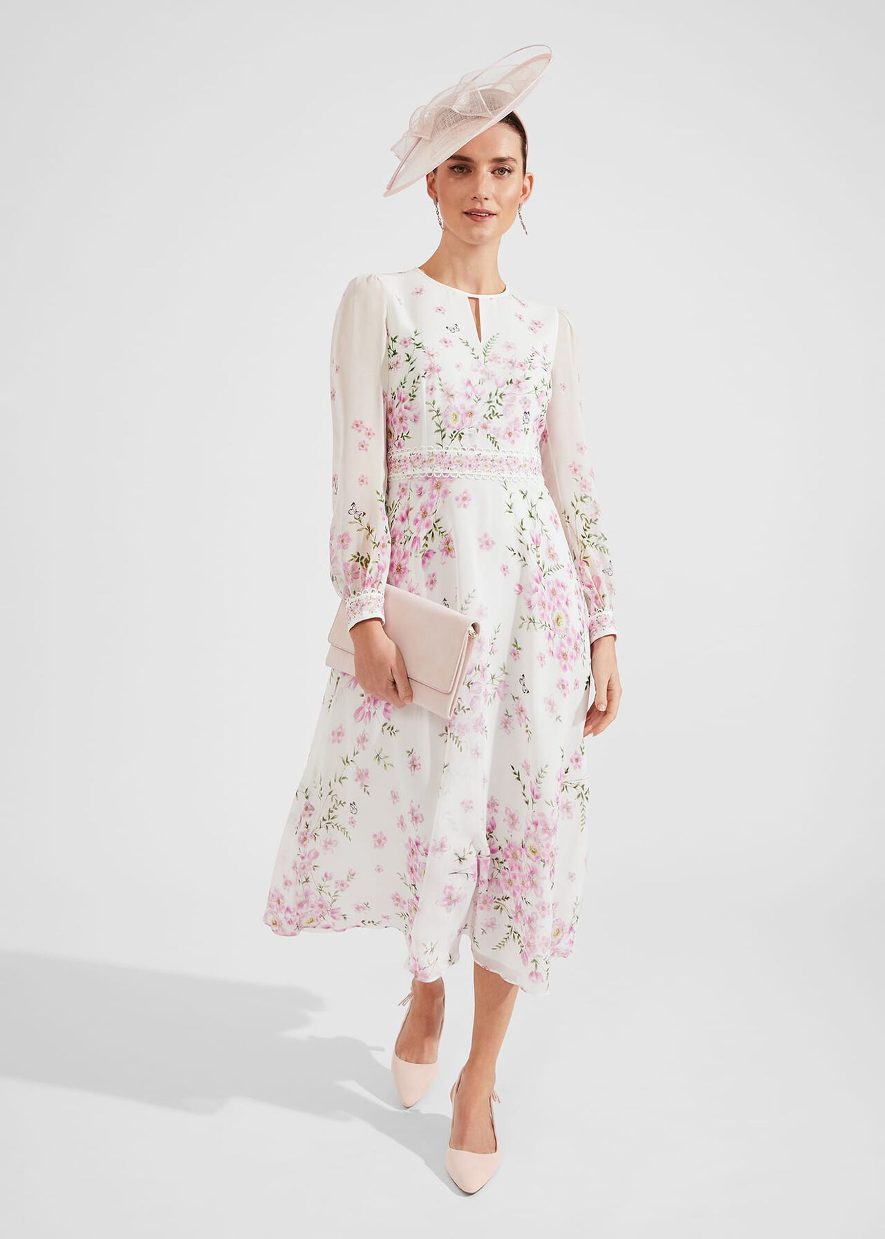 Petite Skye Floral Silk Dress | | Hobbs