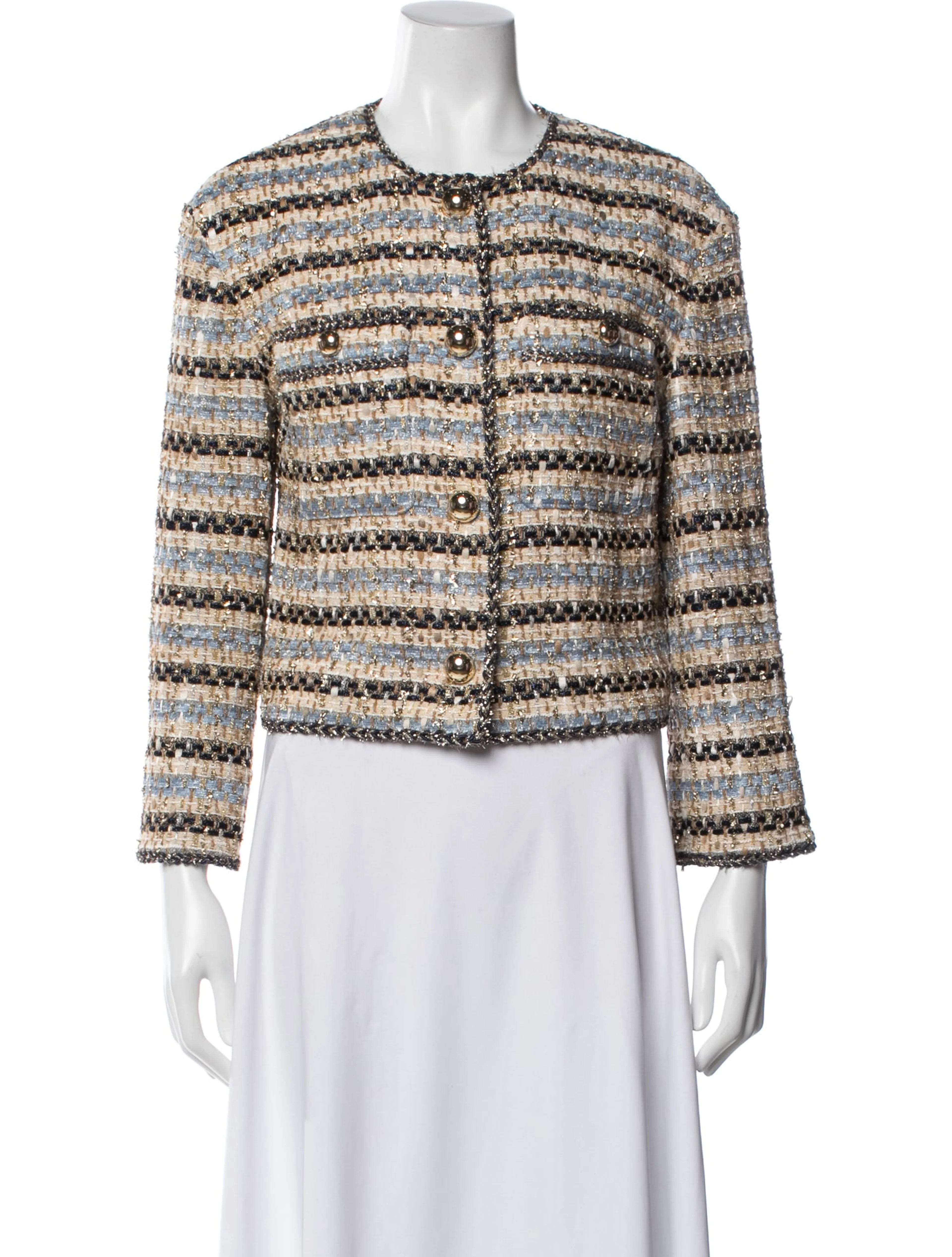 Tweed Tweed Pattern Jacket | The RealReal