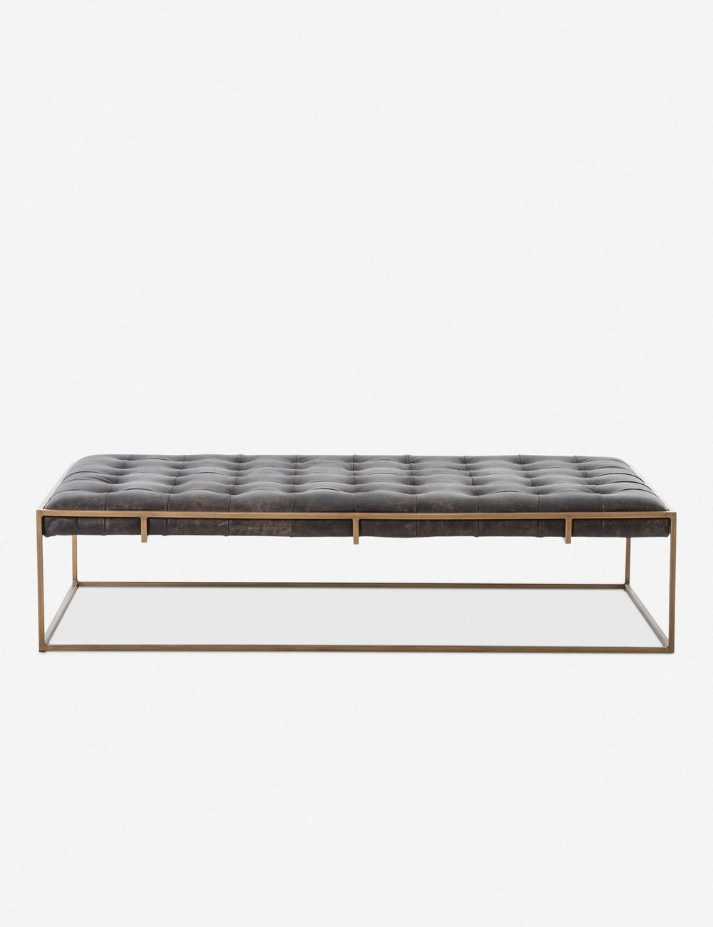 Olwina Leather Coffee Table | Lulu and Georgia 