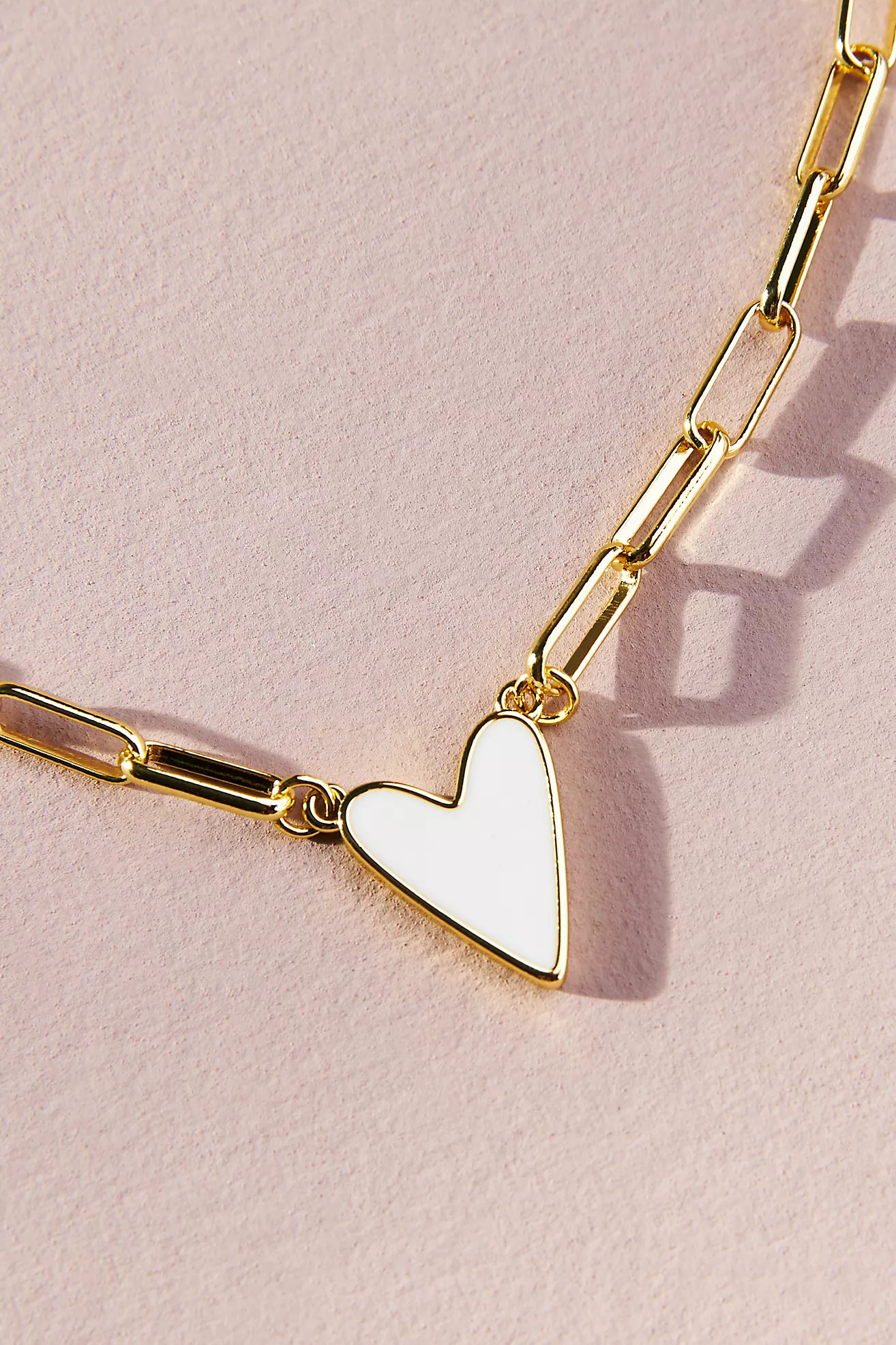 Uncommon James Enamel Heart Necklace | Anthropologie (US)