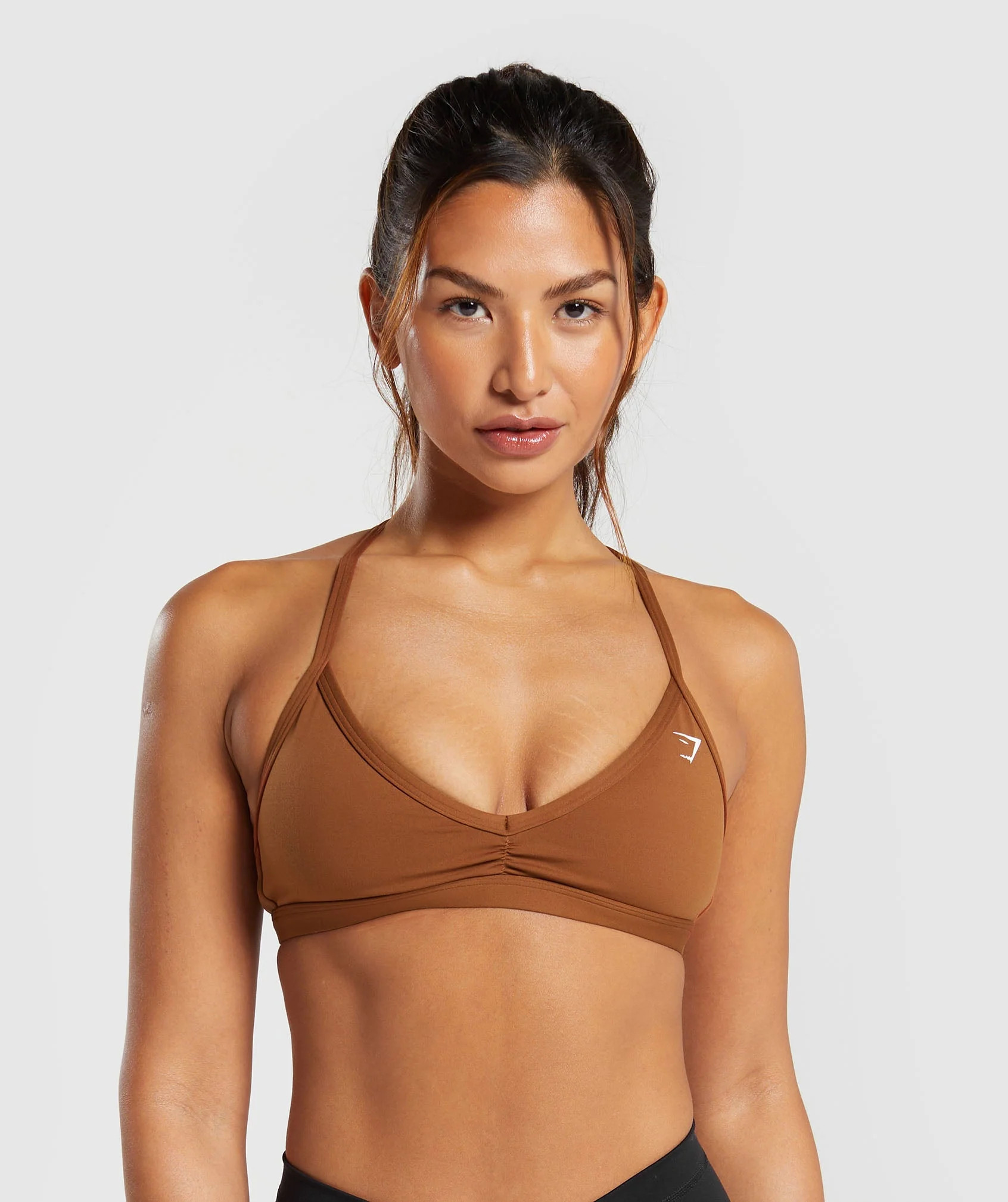 Gymshark Minimal Sports Bra - Copper Brown | Gymshark US