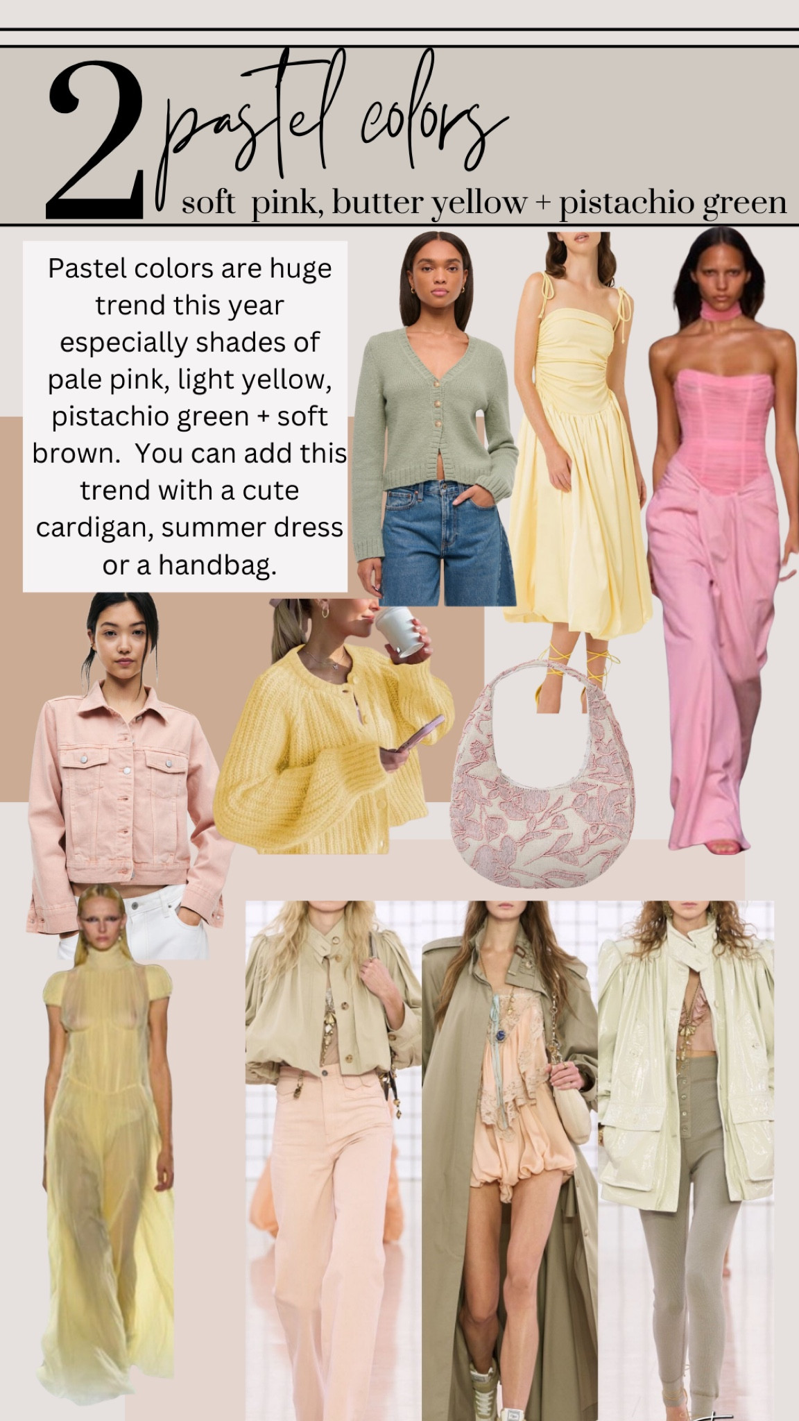 Pastel color trend 

#LTKStyleTip #LTKMostLoved #LTKSeasonal