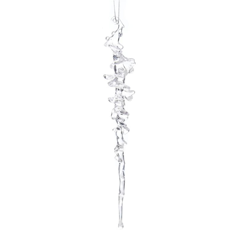 Silver Icicle Ornament, 10" | At Home