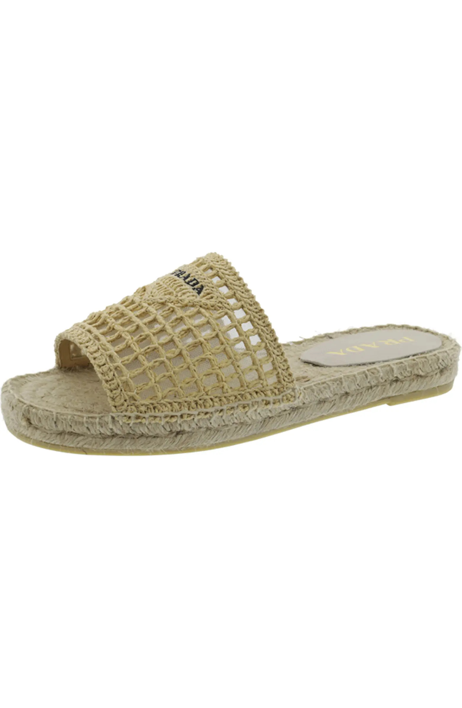 Raffia Espadrille Slide Sandal (Women) | Nordstrom