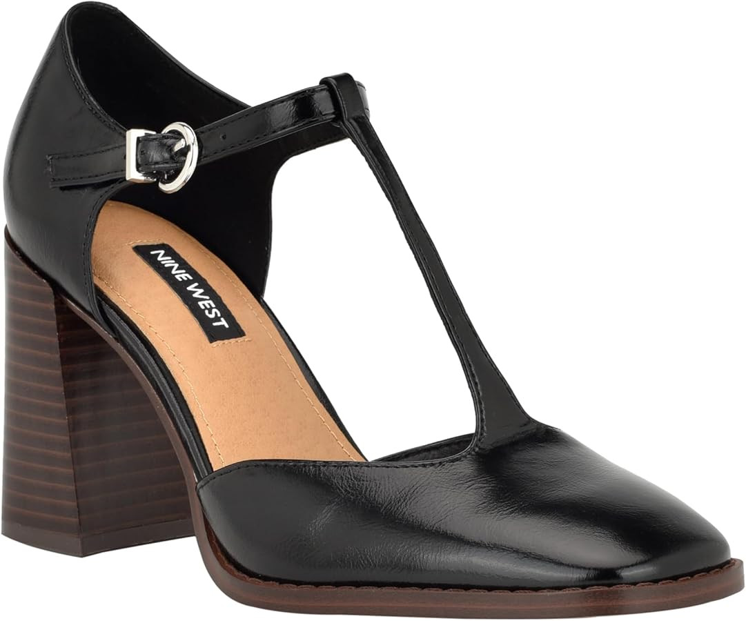 Nine West Women's Janky Tstrap Heels | Amazon (US)
