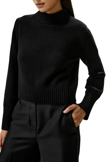 Ribbed Collar and Hemline Wool Cashmere Sweater | Nordstrom