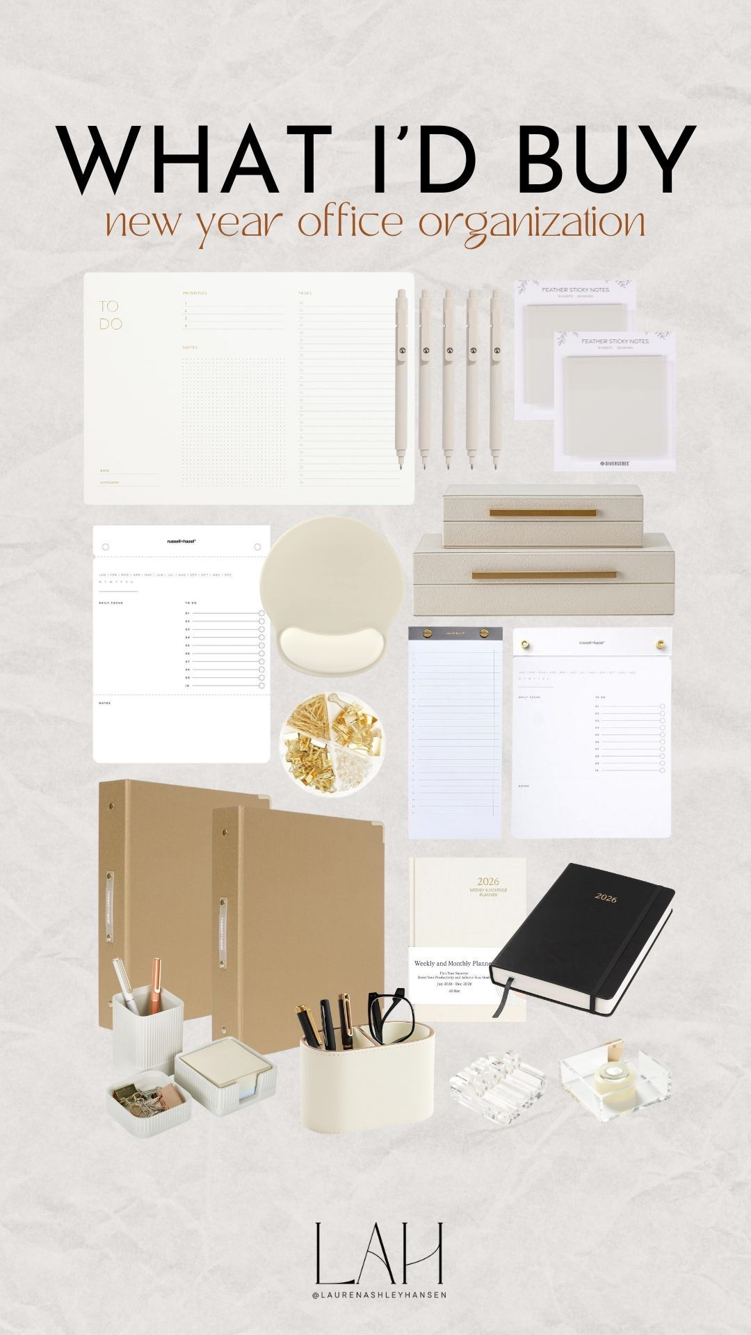 Are you guys planners like me? I have rounded up the prettiest and most functional office supplies for the new year! Planners, pens, notepads, and more to keep you organized and start the new year off right! 

#LTKHome