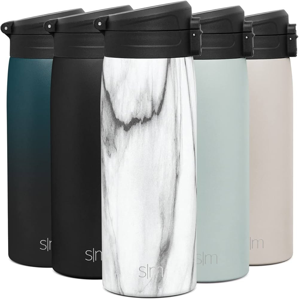 Simple Modern Insulated Thermos Travel Coffee Mug with Snap Flip Lid | Leakproof Reusable Stainle... | Amazon (US)