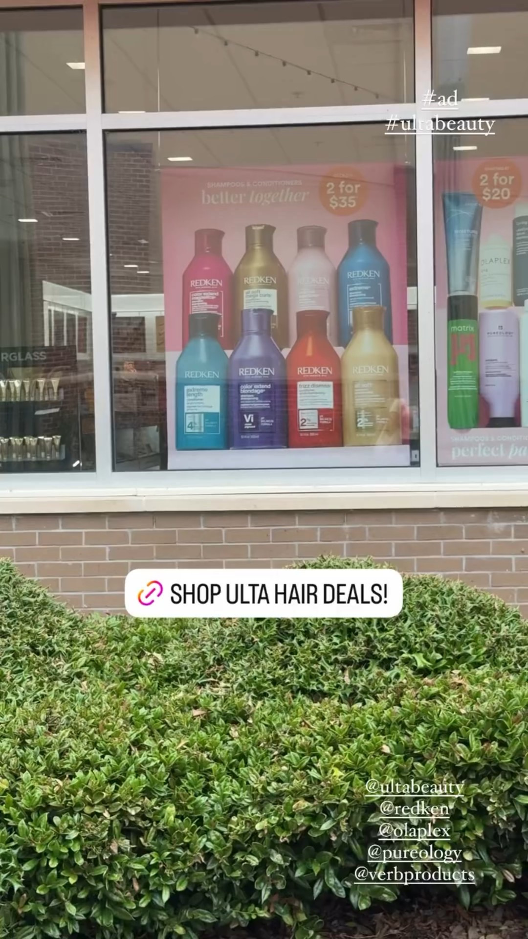 #ad
#ultabeauty  @ultabeauty 
@redken 
@olaplex 
@pureology 
@verbproducts