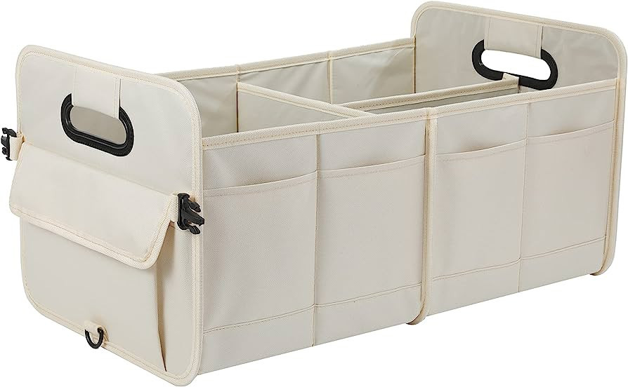 AOKJOY Car Trunk Organizer Car Storage Organizer Collapsible Multi Compartment Car Orga... | Amazon (US)