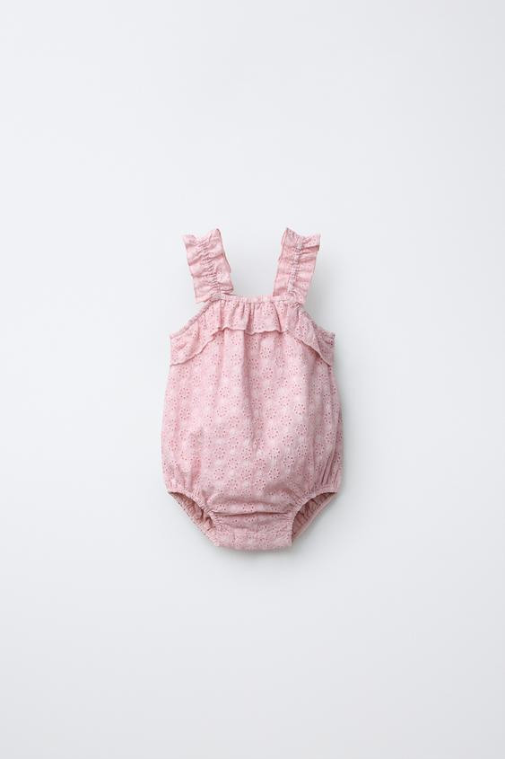 SWISS EMBROIDERED ROMPER | Zara US