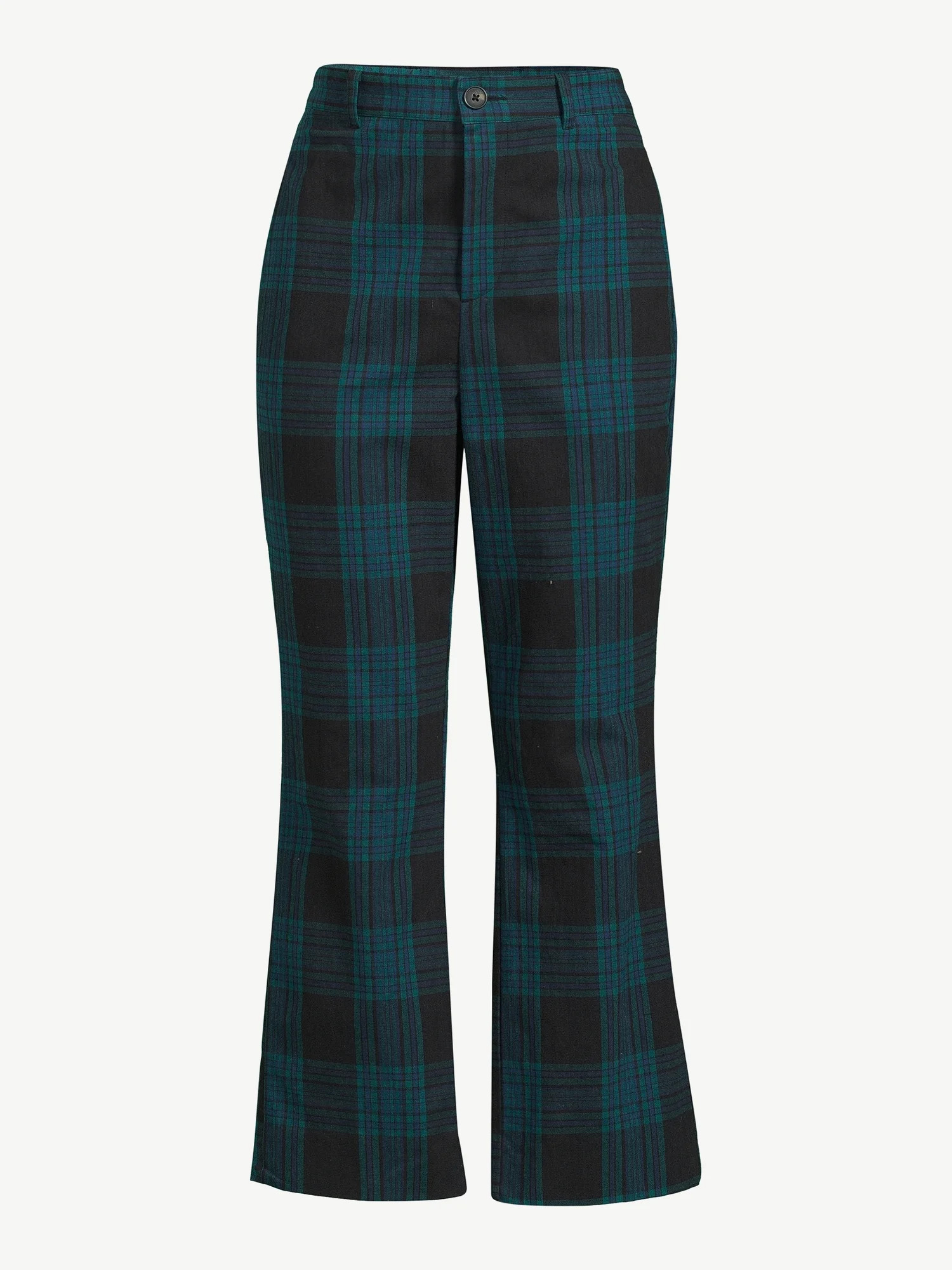 Free Assembly Women's Crop Kick Flare Trousers - Walmart.com | Walmart (US)