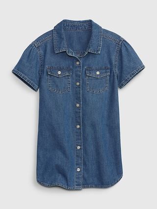 Toddler Denim Shirtdress with Washwell | Gap (US)