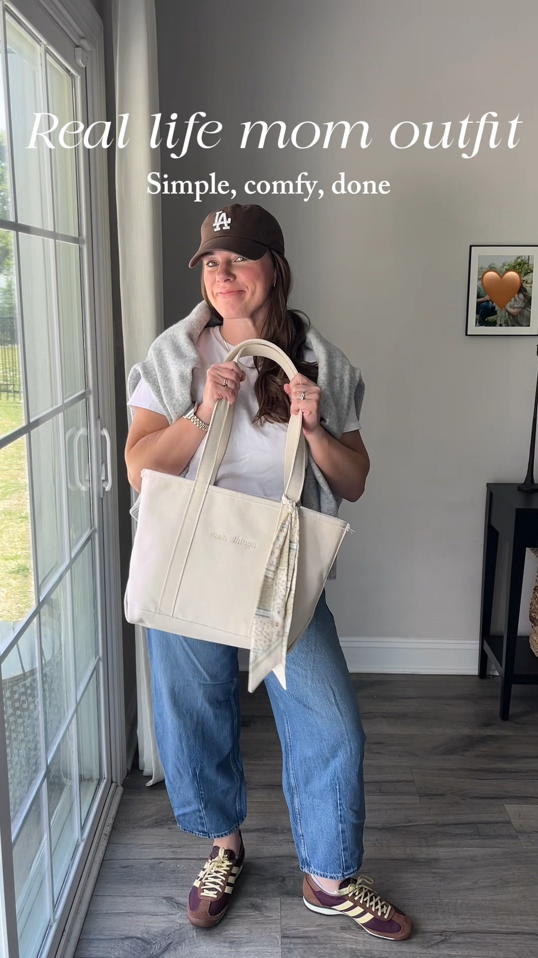 Real life mom outfit 🤍 simple, comfy, done. Linked everything for you

#LTKootd #LTKSeasonal #LTKPetite